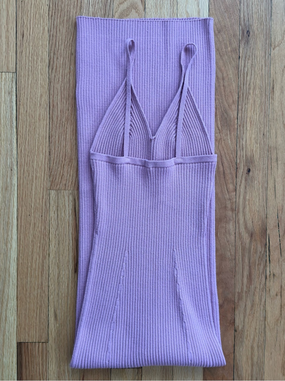 SHEIN Ribbed Slip Maxi Dress in Pink - Picture 5 of 5